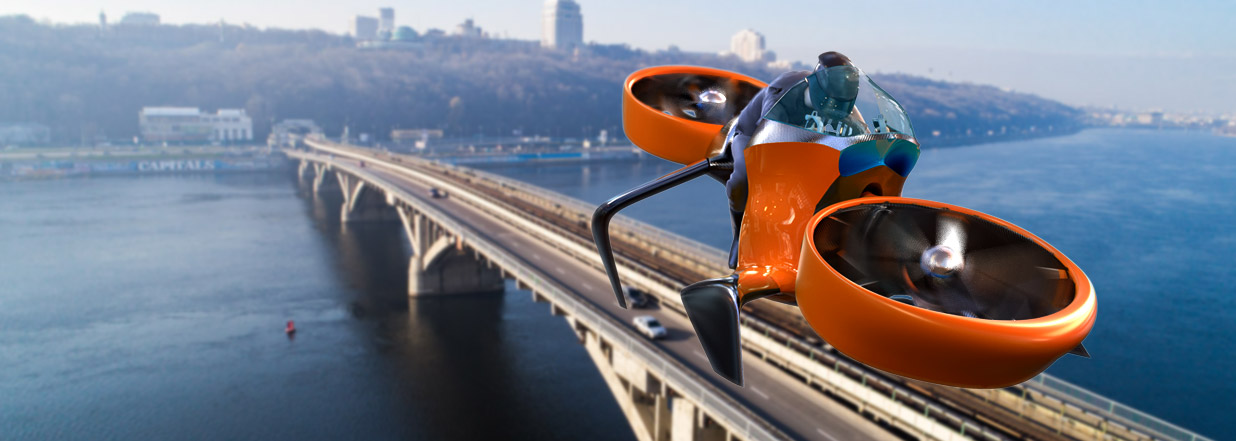 Летающий мотоцикл (Hover bike)